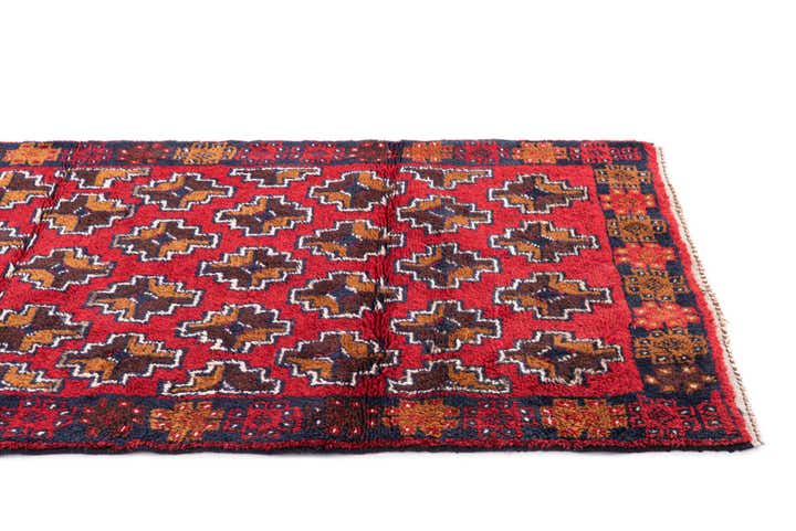 2' 10 x 4' 9 Hand Knotted Balouch Persian Wool Rug