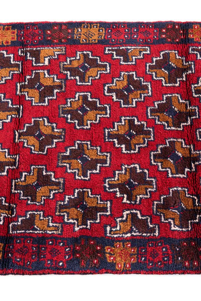 2' 10 x 4' 9 Hand Knotted Balouch Persian Wool Rug