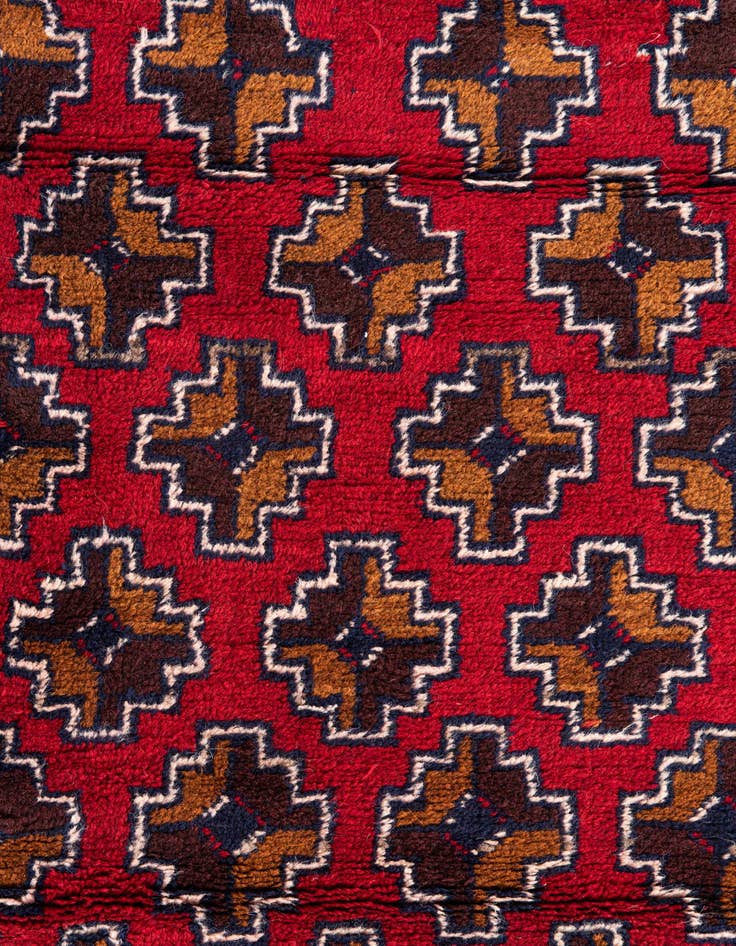 Detail image of 2' 10 x 4' 9  Hand Knotted Balouch Persian Wool Rug