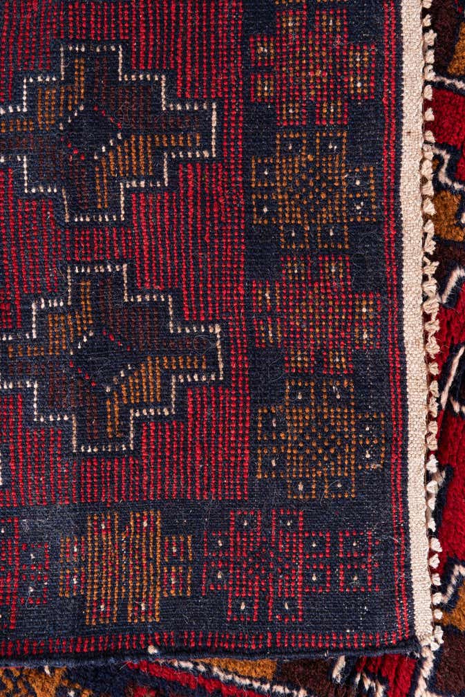 2' 10 x 4' 9 Hand Knotted Balouch Persian Wool Rug