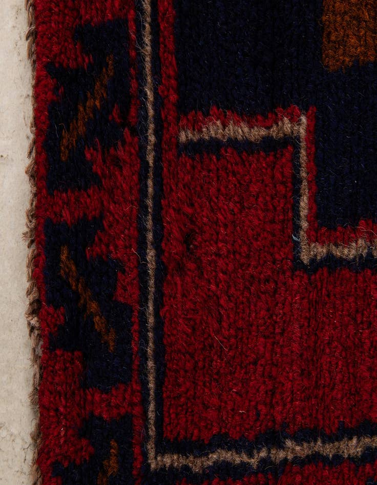 Detail image of 2' 9 x 4' 8  Hand Knotted Balouch Persian Wool Rug