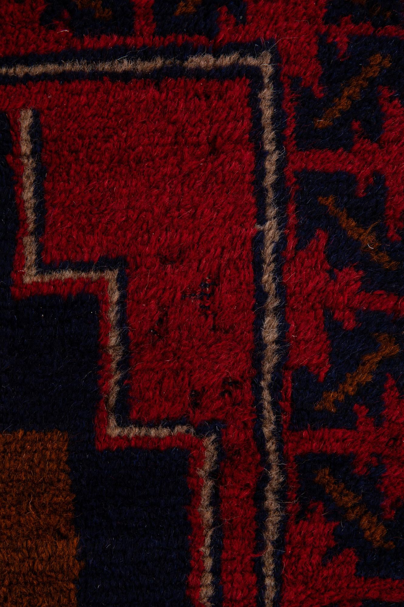 2' 9 x 4' 8 Hand Knotted Balouch Persian Wool Rug