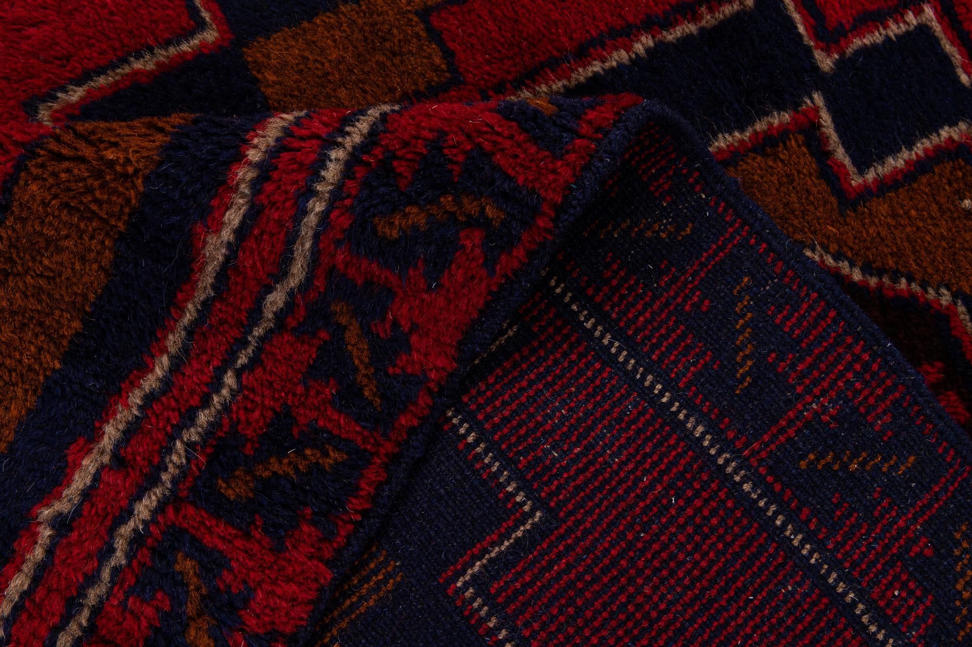 2' 9 x 4' 8 Hand Knotted Balouch Persian Wool Rug