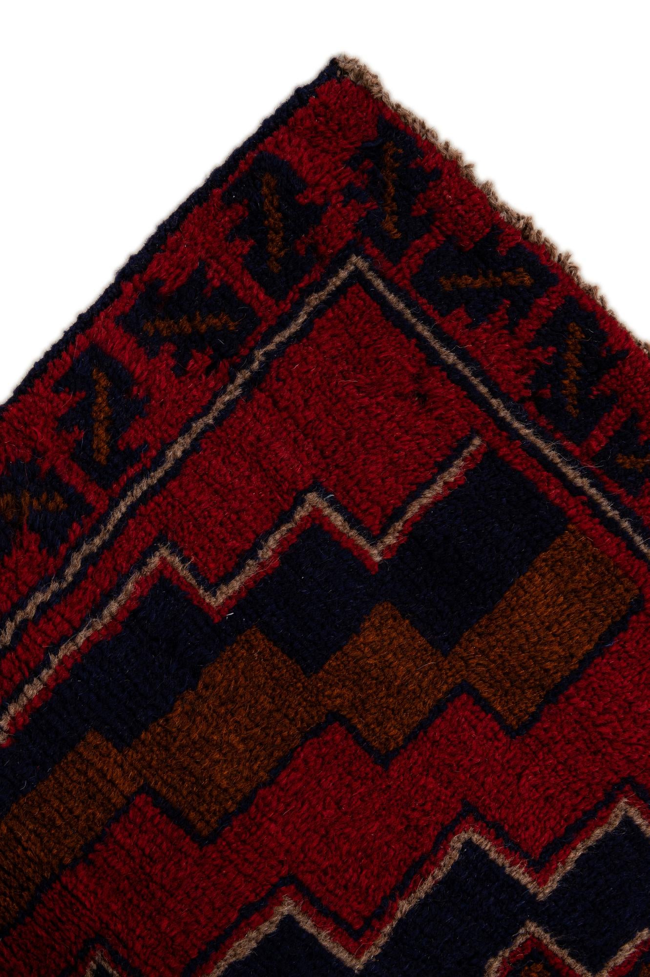 2' 9 x 4' 8 Hand Knotted Balouch Persian Wool Rug