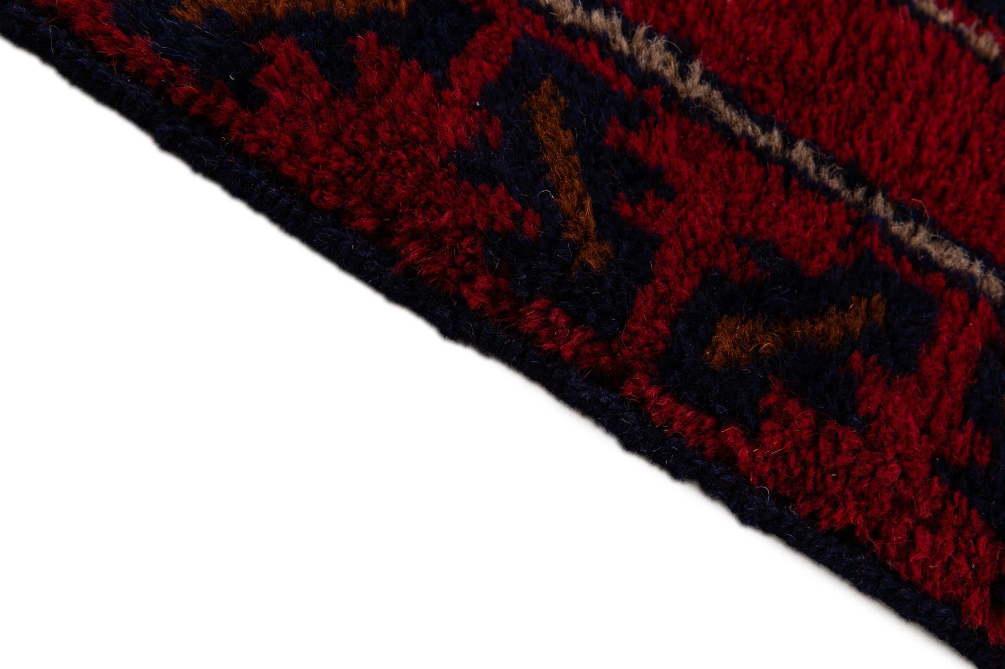 2' 9 x 4' 8 Hand Knotted Balouch Persian Wool Rug