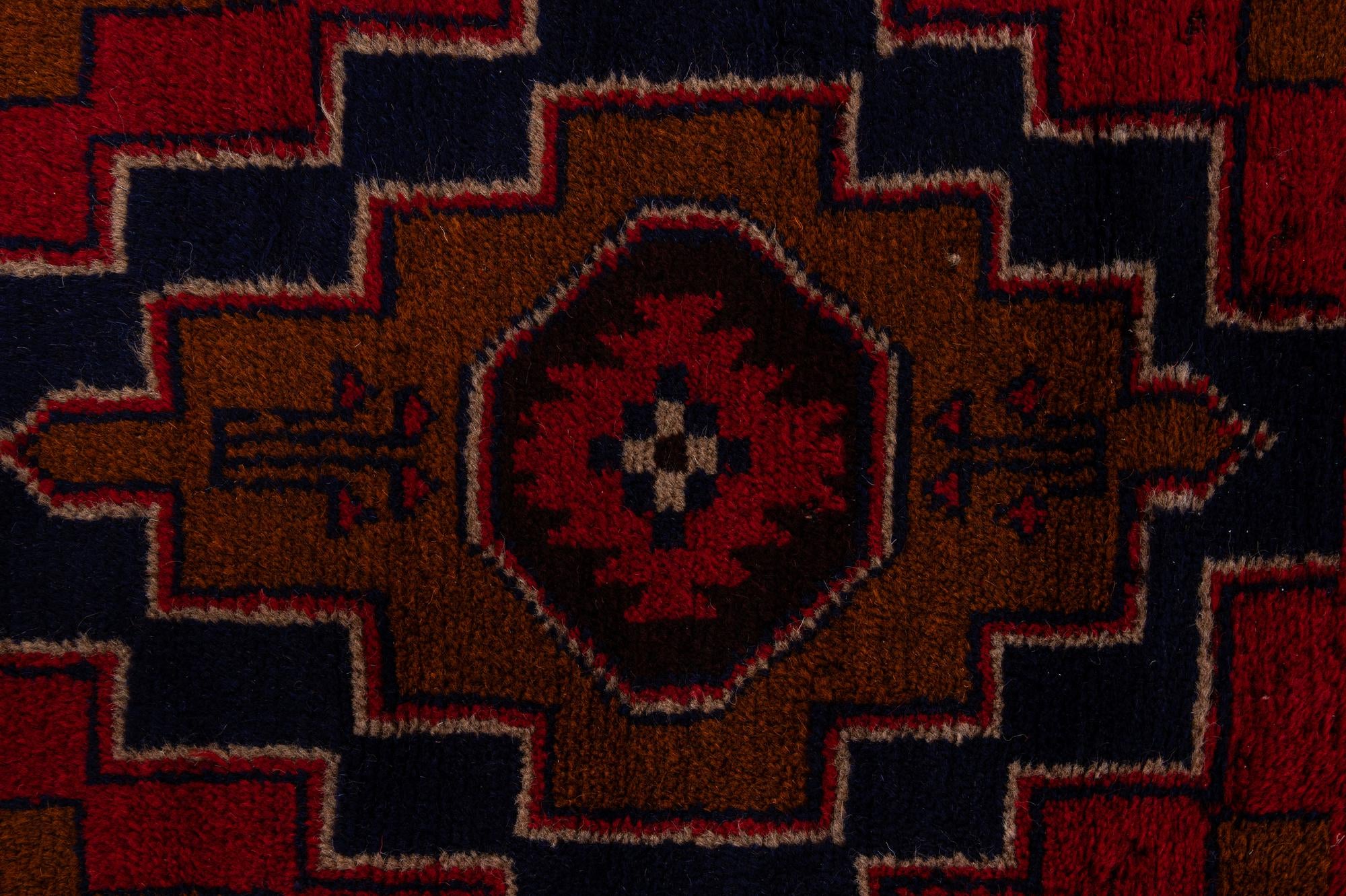 2' 9 x 4' 8 Hand Knotted Balouch Persian Wool Rug