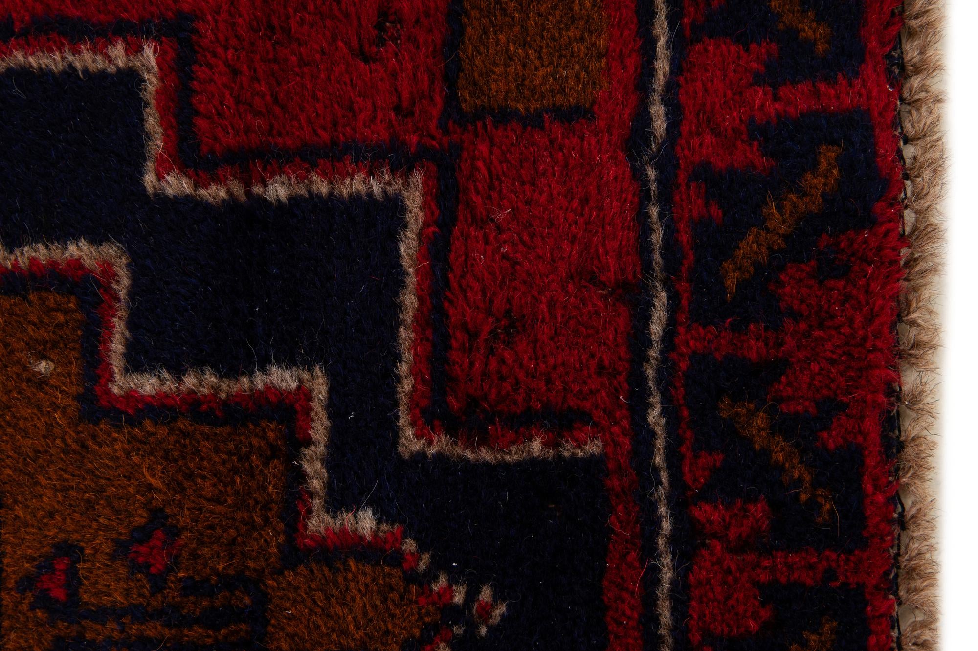 2' 9 x 4' 8 Hand Knotted Balouch Persian Wool Rug
