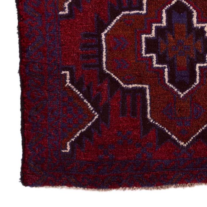 3' x 4' 7 Hand Knotted Balouch Persian Wool Rug