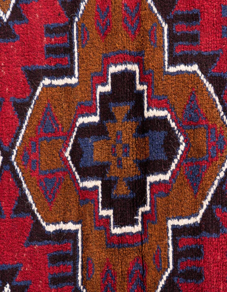 Detail image of 3' x 4' 7  Hand Knotted Balouch Persian Wool Rug