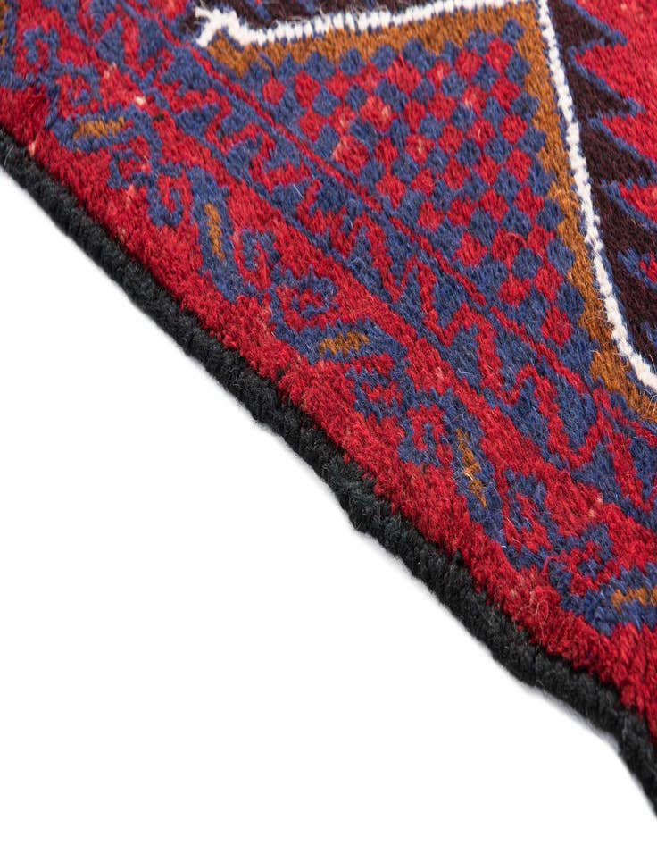 Detail image of 3' x 4' 7  Hand Knotted Balouch Persian Wool Rug