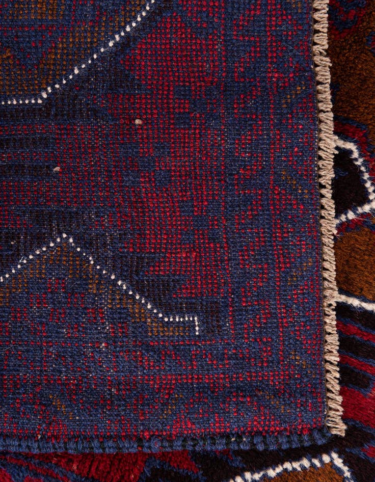 Detail image of 3' x 4' 7  Hand Knotted Balouch Persian Wool Rug