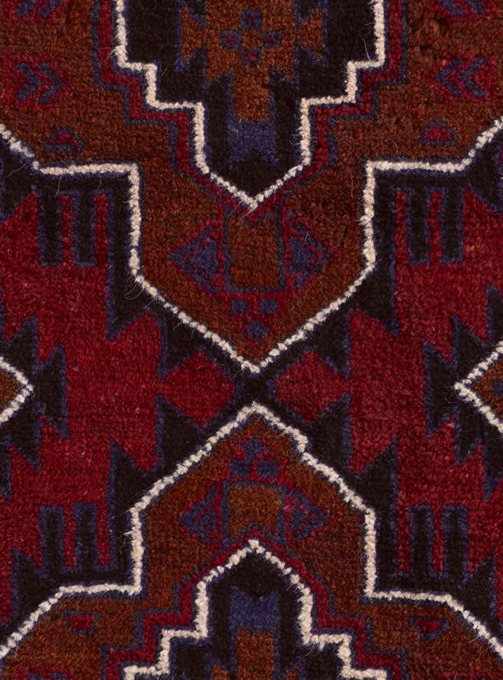 3' x 4' 7 Hand Knotted Balouch Persian Wool Rug