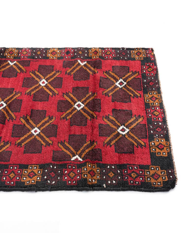 Detail image of 2' 9 x 4' 8  Hand Knotted Balouch Persian Wool Rug