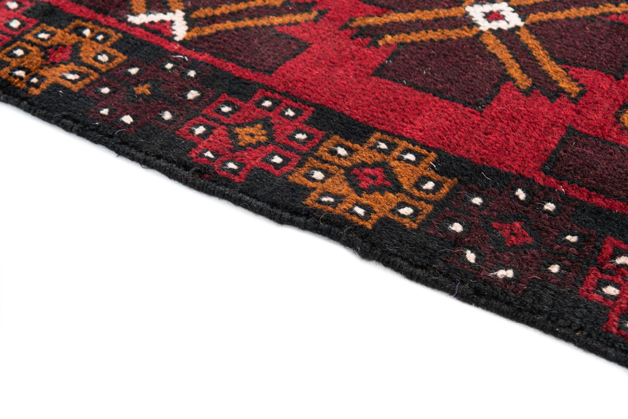 2' 9 x 4' 8 Hand Knotted Balouch Persian Wool Rug