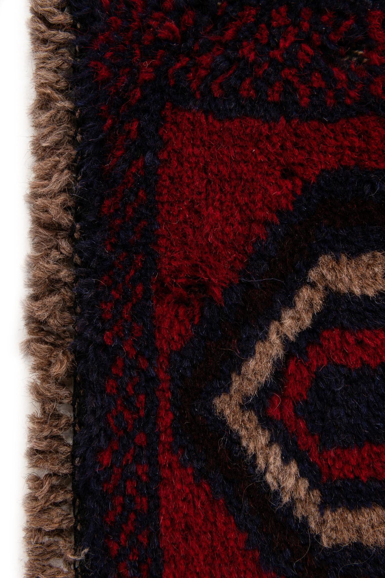 2' 9 x 4' 7 Hand Knotted Balouch Persian Wool Rug