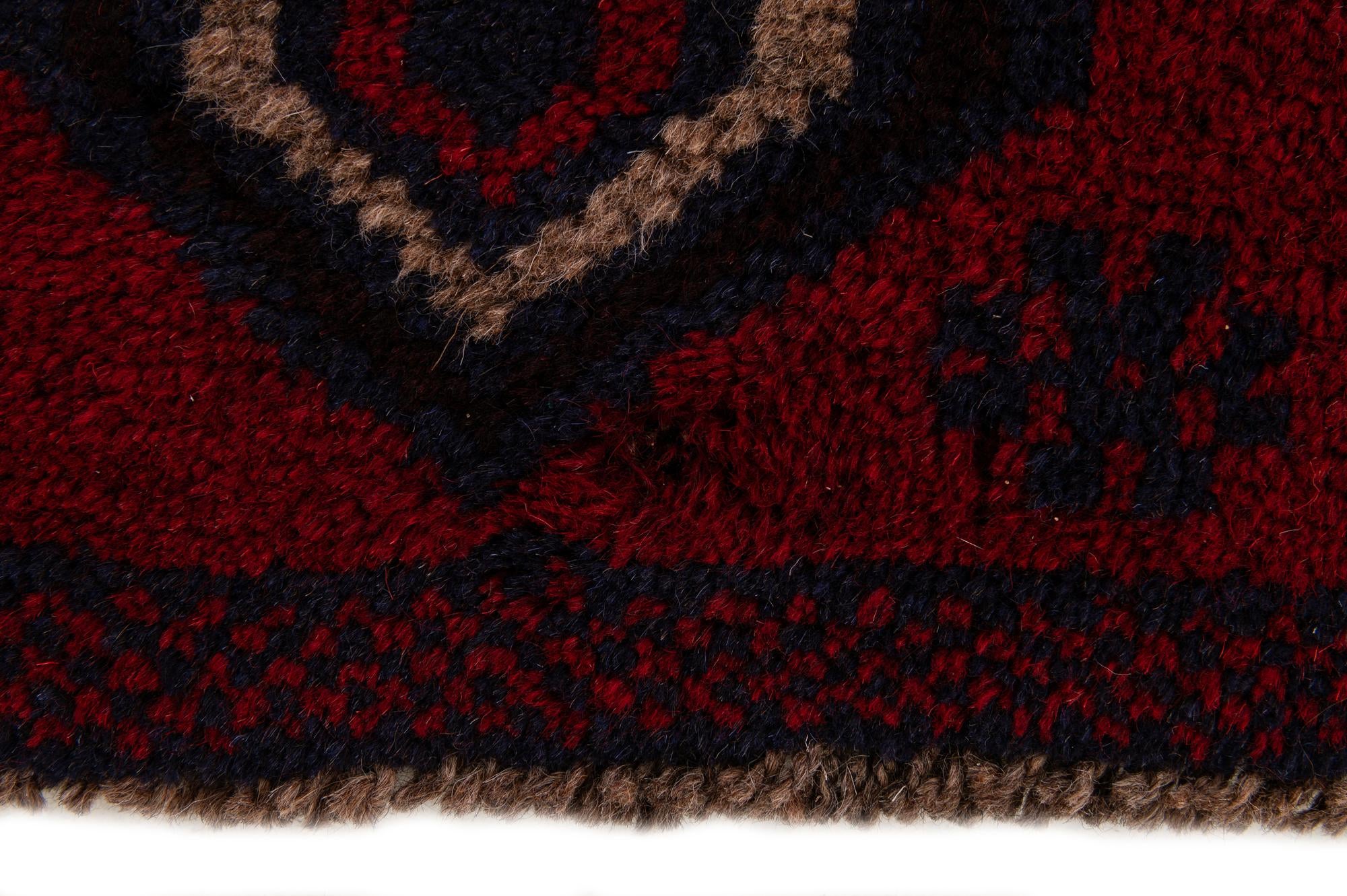 2' 9 x 4' 7 Hand Knotted Balouch Persian Wool Rug