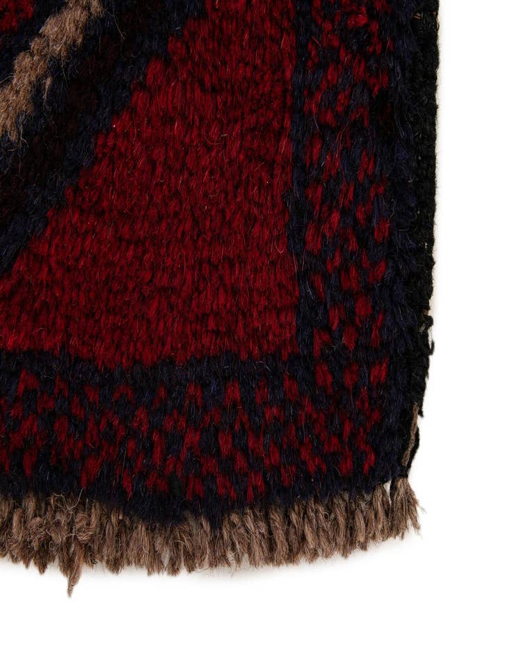 Detail image of  2' 9 x 4' 7  Hand Knotted Balouch Persian Wool Rug