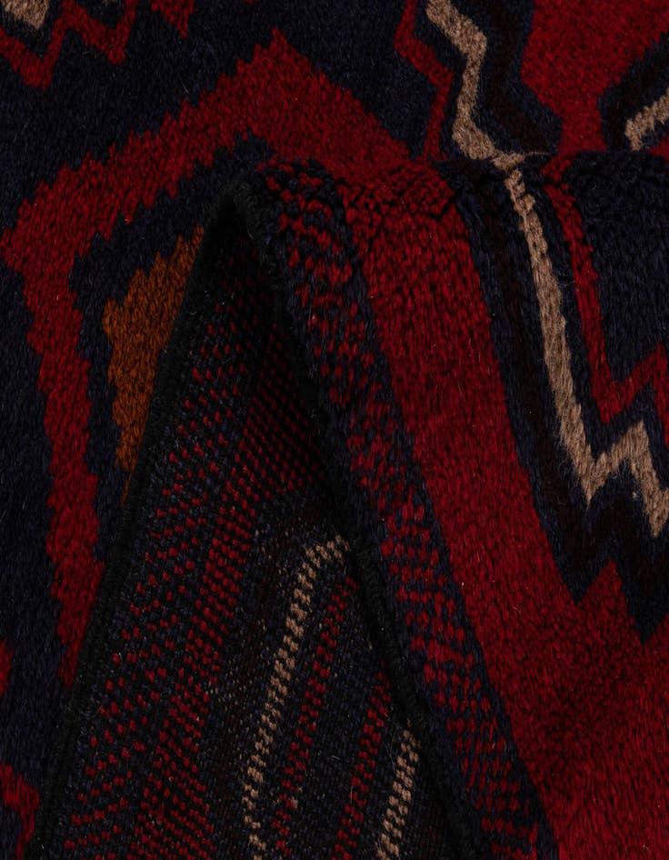 Detail image of  2' 9 x 4' 7  Hand Knotted Balouch Persian Wool Rug