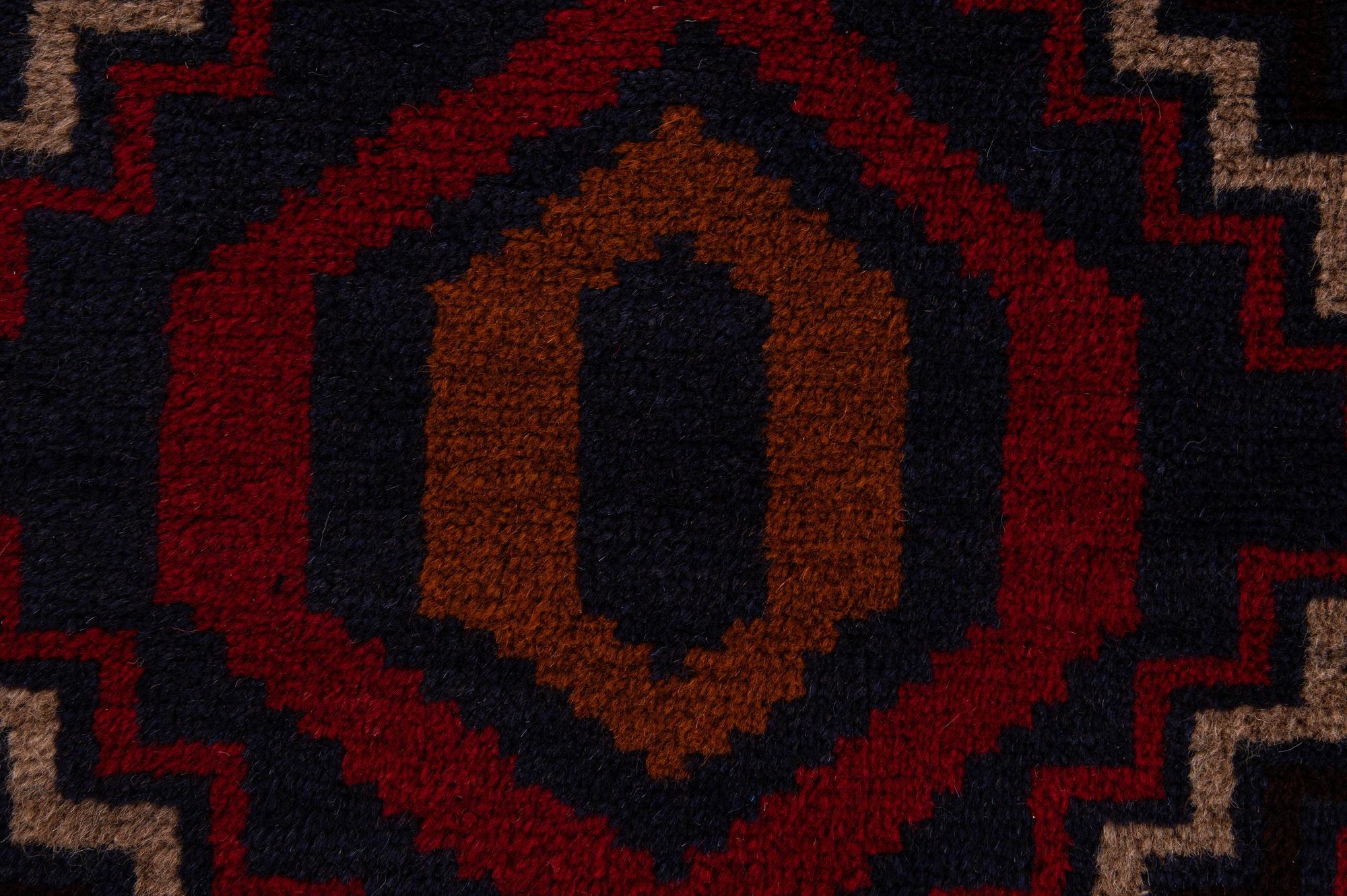 2' 9 x 4' 7 Hand Knotted Balouch Persian Wool Rug