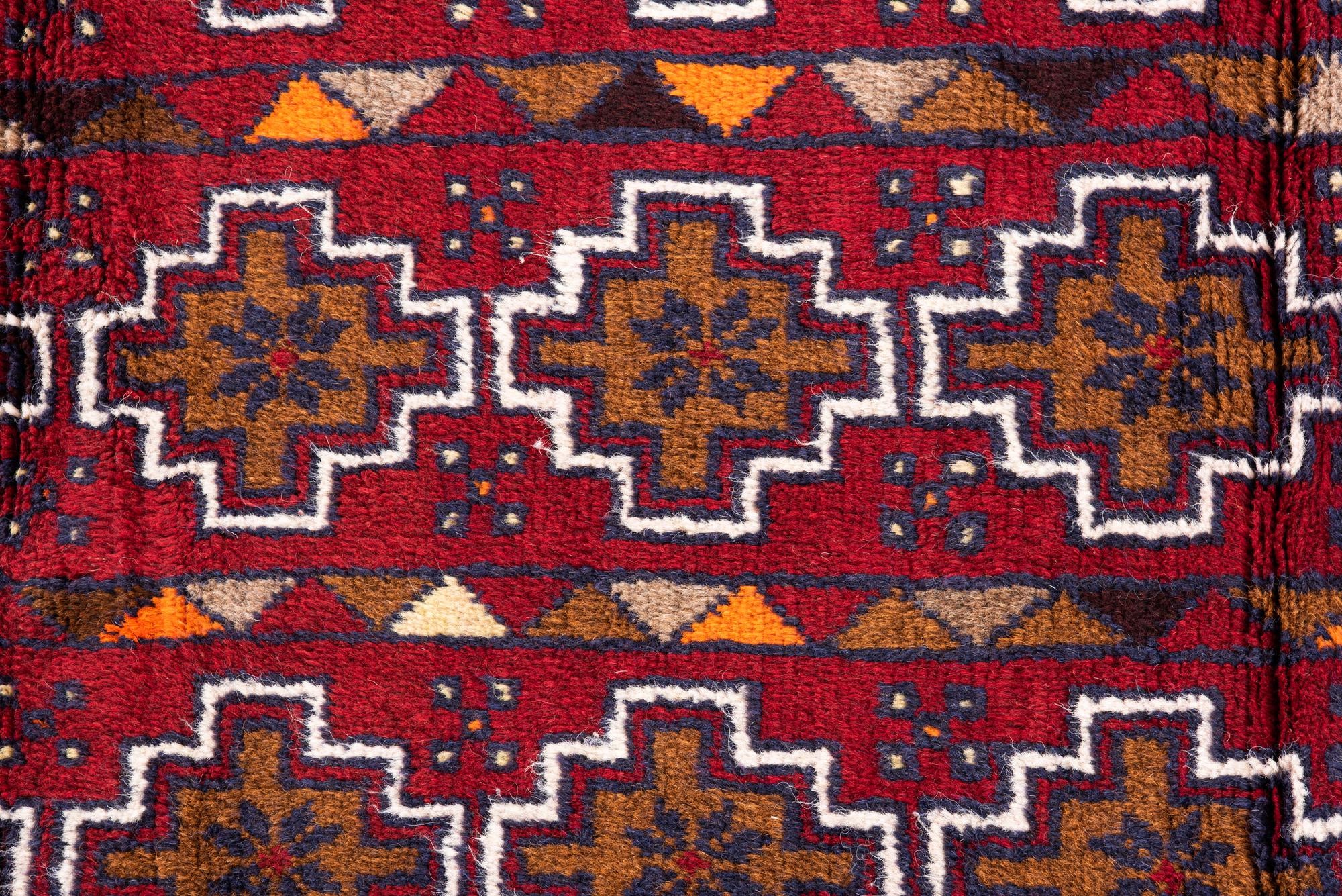 2' 10 x 4' 7 Hand Knotted Balouch Persian Wool Rug