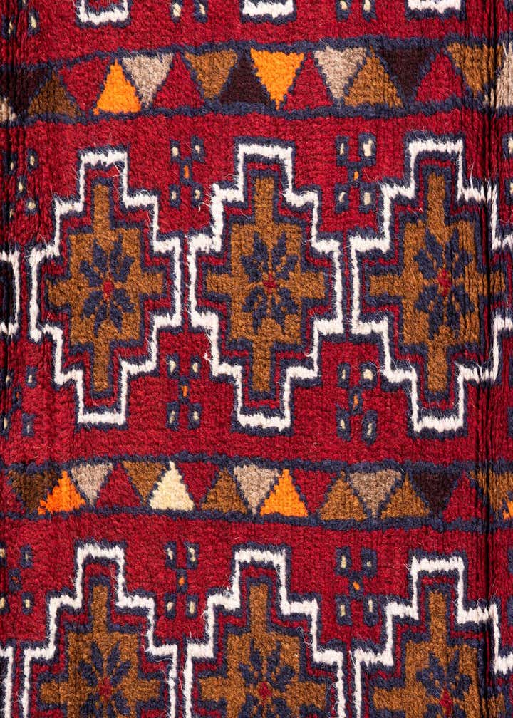 2' 10 x 4' 7 Hand Knotted Balouch Persian Wool Rug