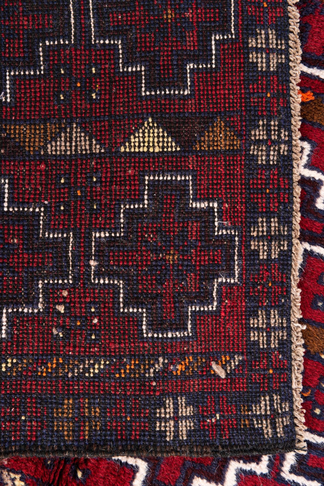 2' 10 x 4' 7 Hand Knotted Balouch Persian Wool Rug