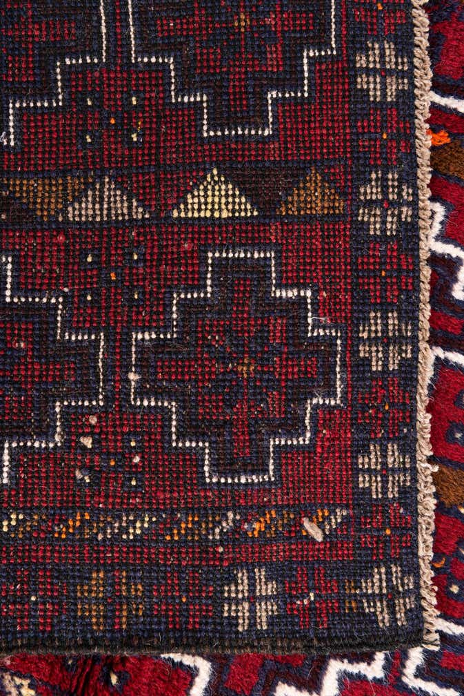 2' 10 x 4' 7 Hand Knotted Balouch Persian Wool Rug