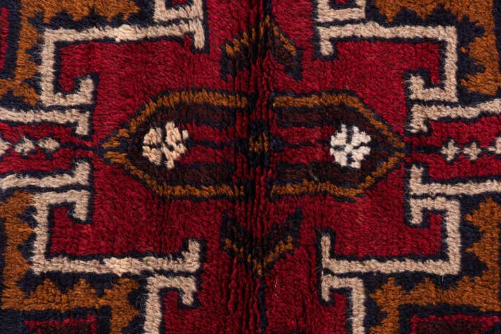 2' 10 x 4' 10 Hand Knotted Balouch Persian Wool Rug