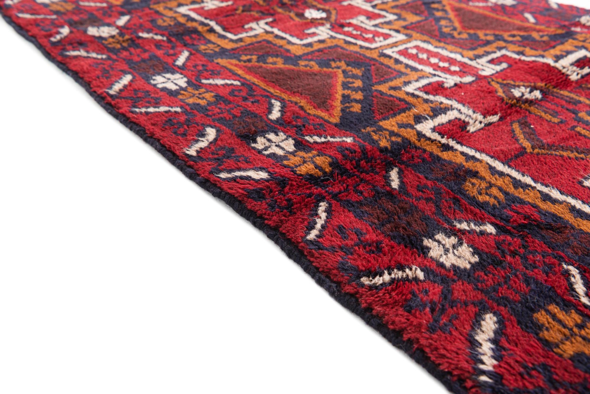 2' 10 x 4' 10 Hand Knotted Balouch Persian Wool Rug