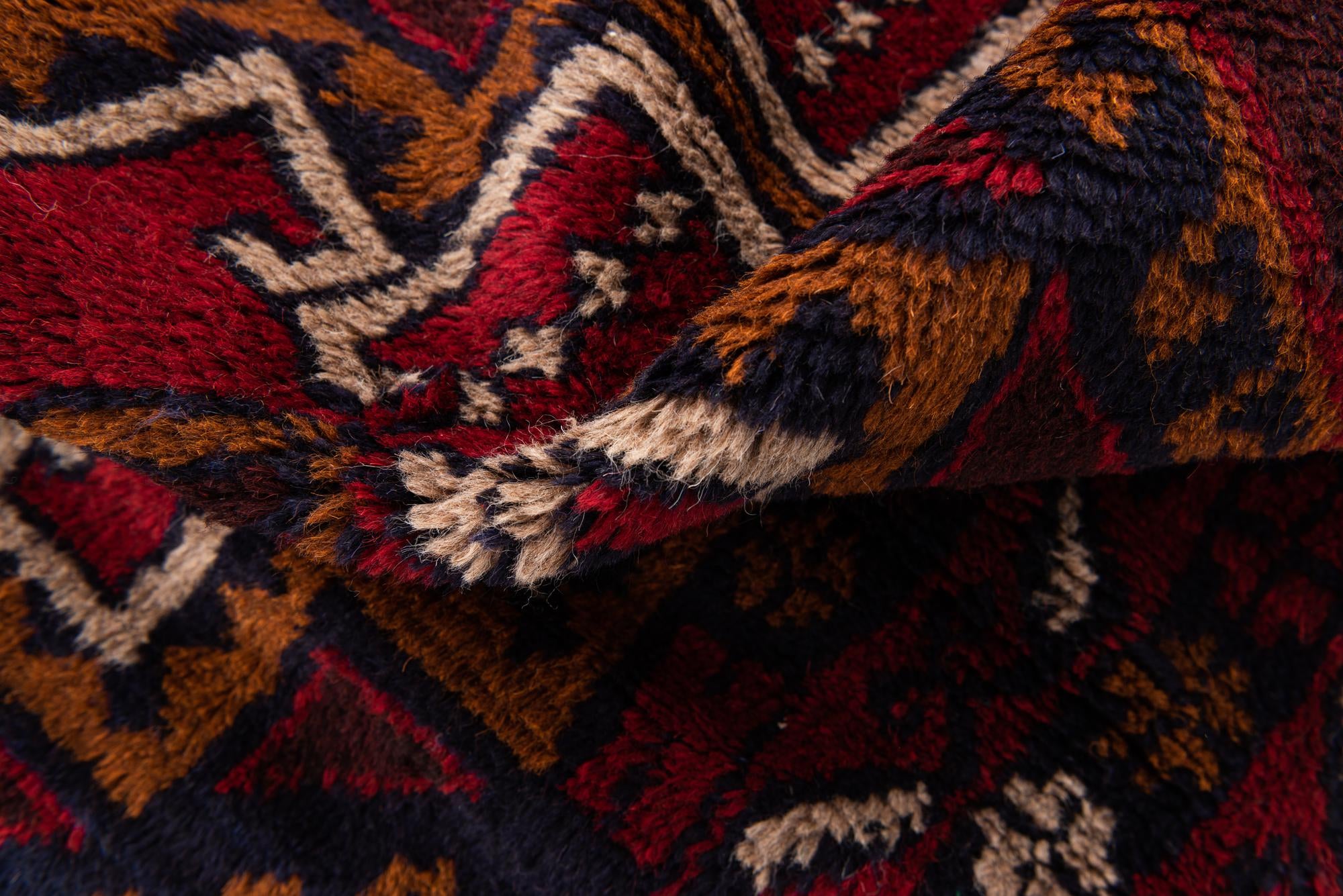 2' 10 x 4' 10 Hand Knotted Balouch Persian Wool Rug