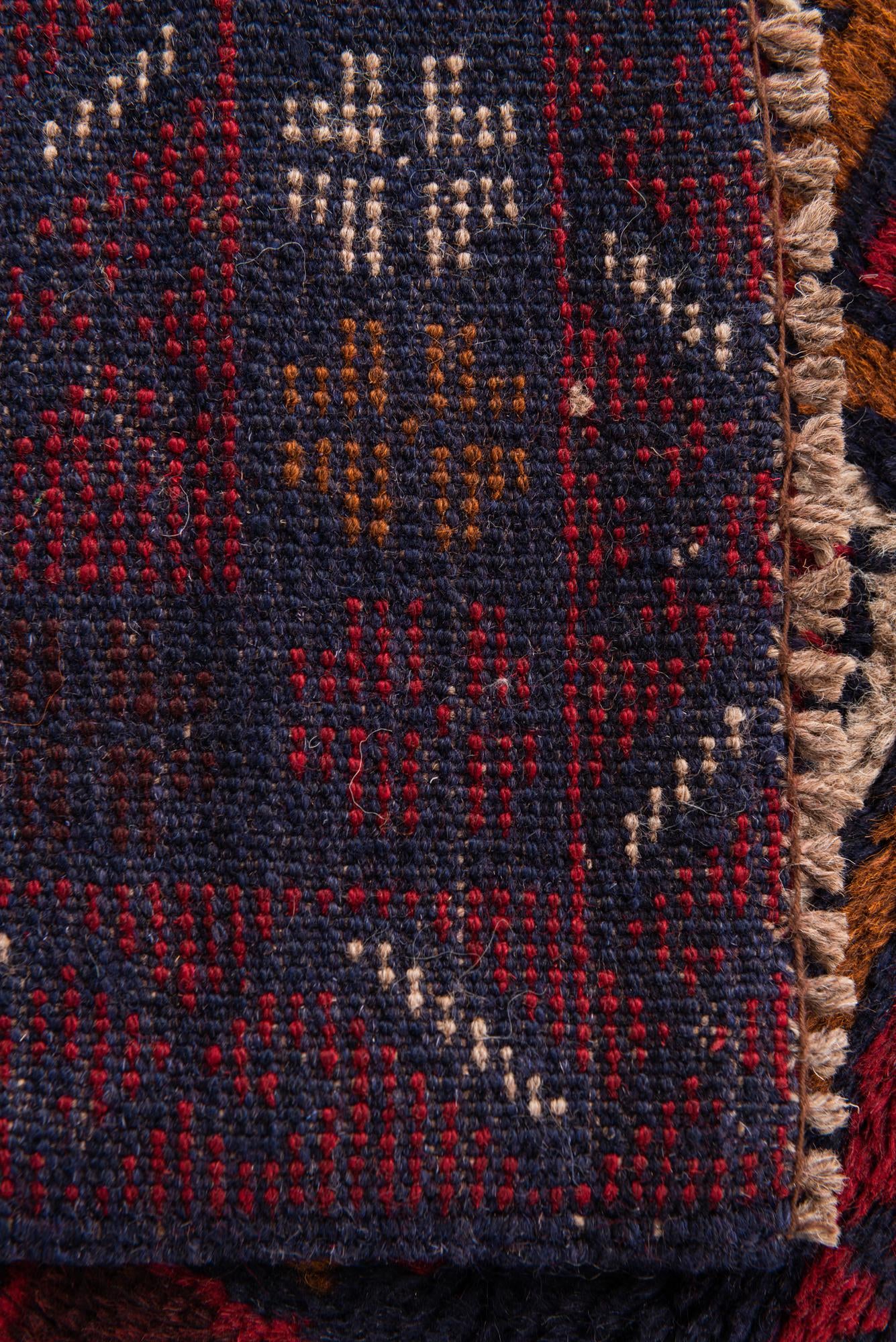 2' 10 x 4' 10 Hand Knotted Balouch Persian Wool Rug