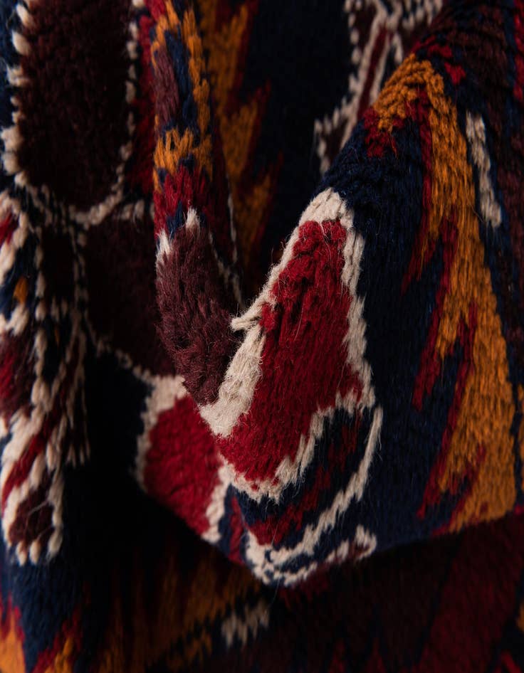 Detail image of 2' 10 x 4' 7  Hand Knotted Balouch Persian Wool Rug