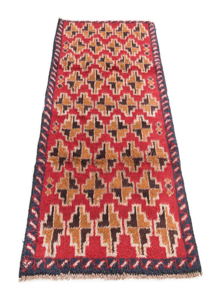 2' 10 x 4' 7 Hand Knotted Balouch Persian Wool Rug