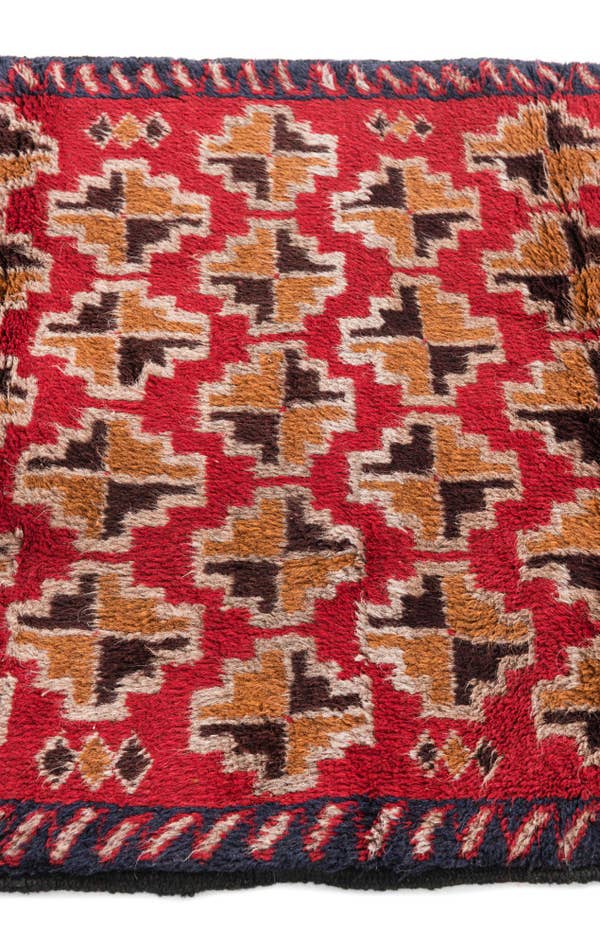 Detail image of 2' 10 x 4' 7 Hand Knotted Balouch Persian Wool Rug