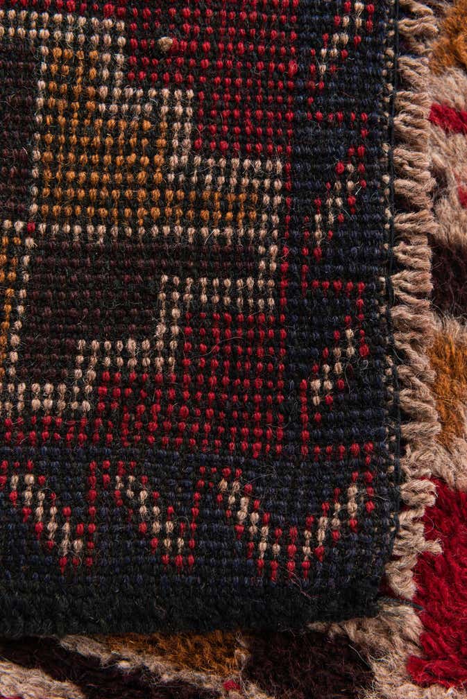 2' 10 x 4' 7 Hand Knotted Balouch Persian Wool Rug