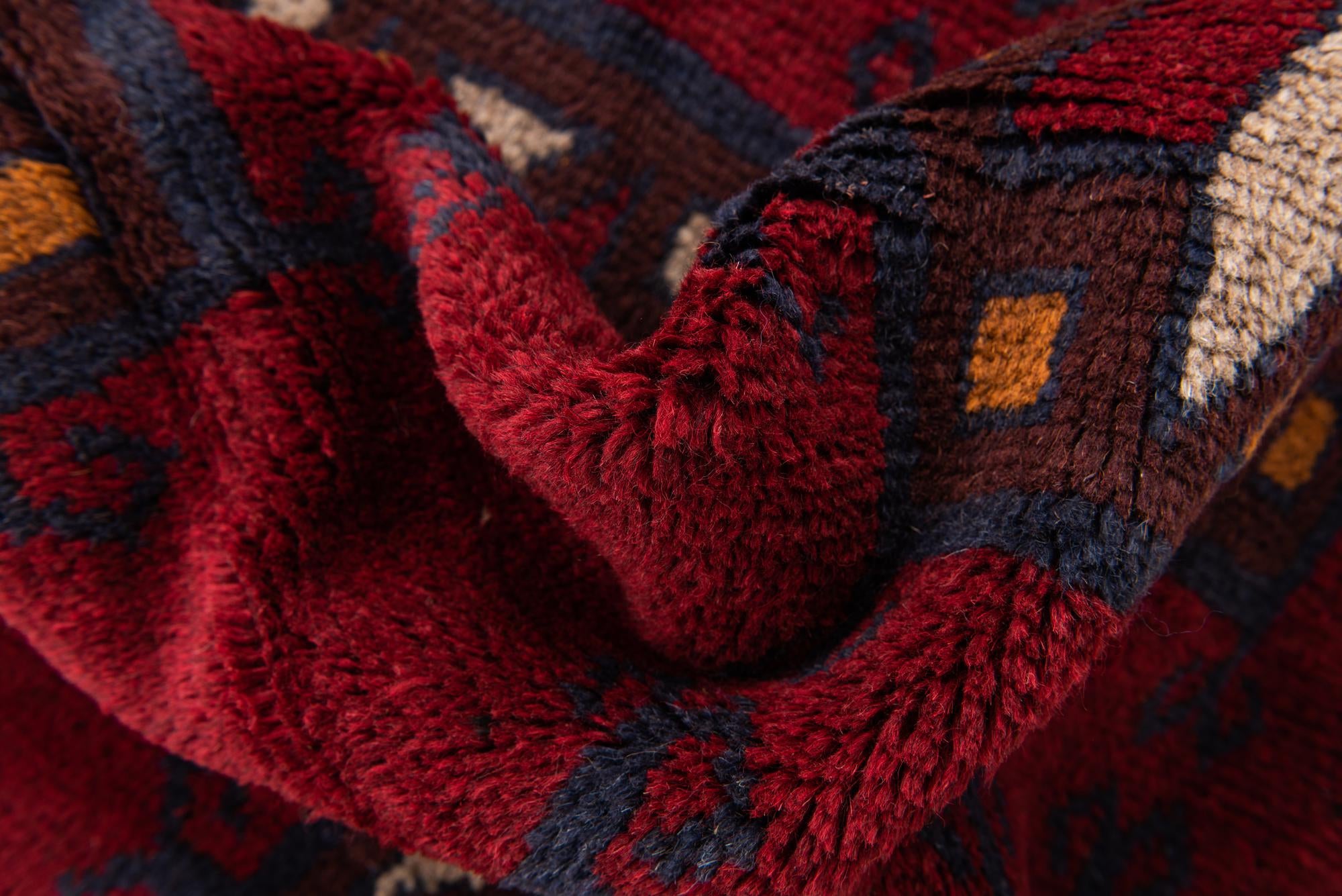 2' 10 x 4' 6 Hand Knotted Balouch Persian Wool Rug