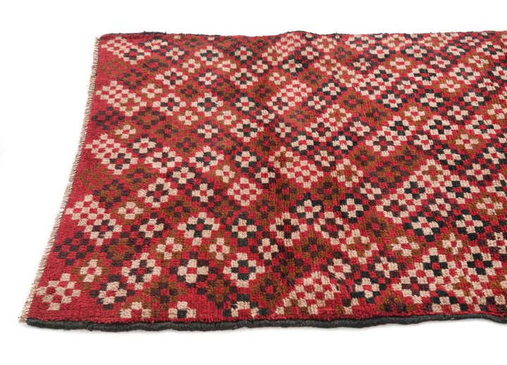 3' x 4' 6 Hand Knotted Balouch Persian Wool Rug