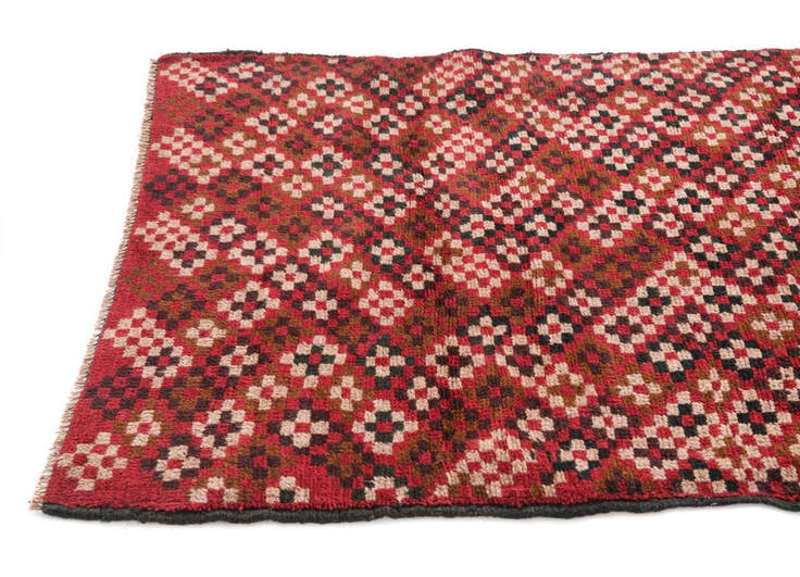 Detail image of 3' x 4' 6 Hand Knotted Balouch Persian Wool Rug