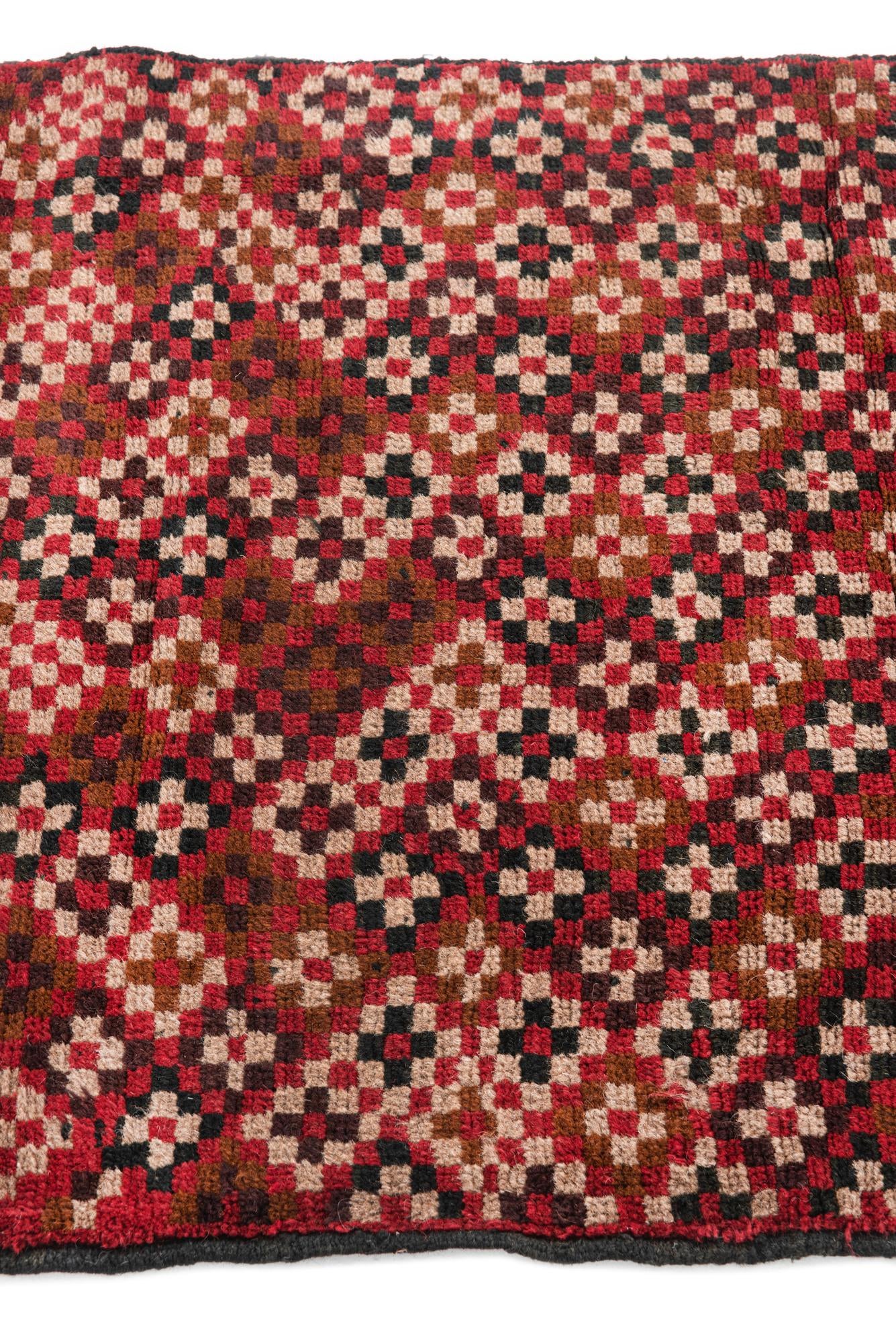 3' x 4' 6 Hand Knotted Balouch Persian Wool Rug