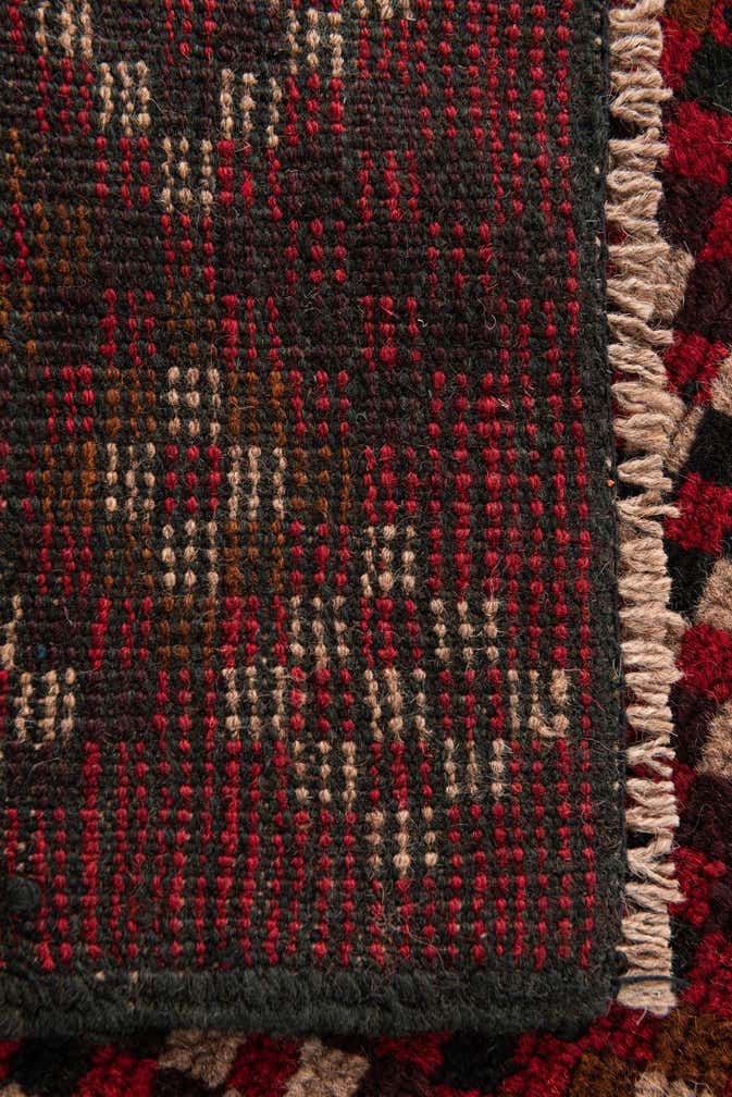 3' x 4' 6 Hand Knotted Balouch Persian Wool Rug