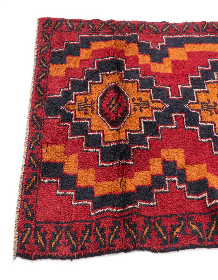 Detail image of 2' 10 x 4' 8  Hand Knotted Balouch Persian Wool Rug
