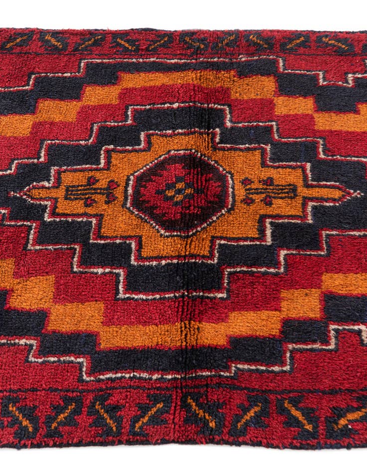 Detail image of 2' 10 x 4' 8  Hand Knotted Balouch Persian Wool Rug