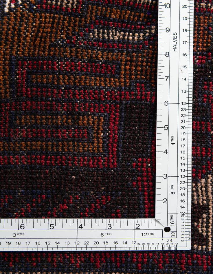 Detail image of 3' x 4' 6  Hand Knotted Balouch Persian Wool Rug