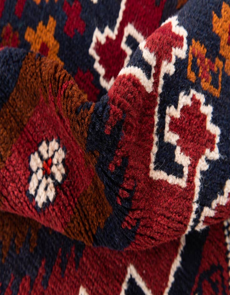 Detail image of 2' 10 x 4' 7  Hand Knotted Balouch Persian Wool Rug