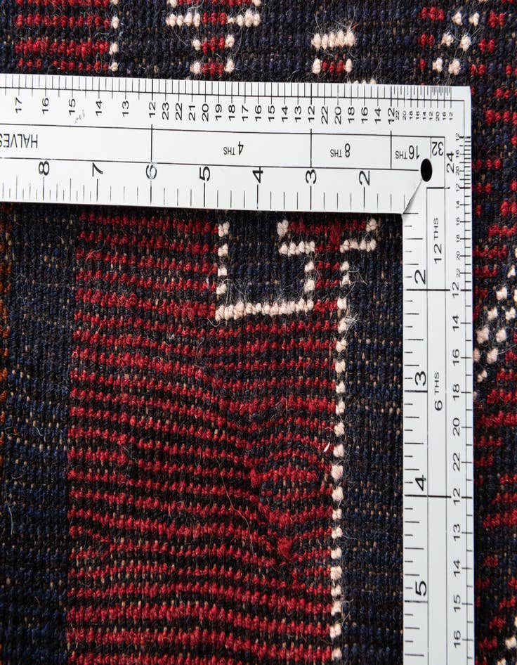 Detail image of 2' 10 x 4' 7  Hand Knotted Balouch Persian Wool Rug