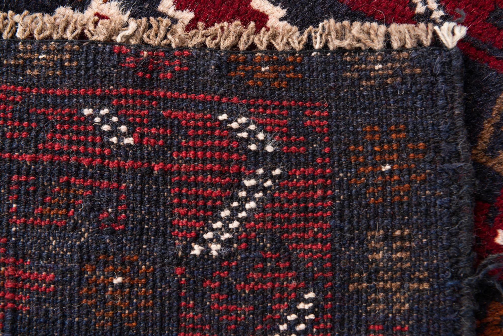 2' 10 x 4' 7 Hand Knotted Balouch Persian Wool Rug