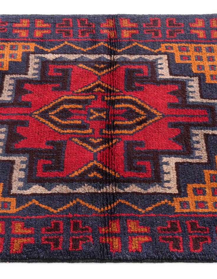 Detail image of 2' 9 x 5' Hand Knotted Balouch Persian Wool Rug