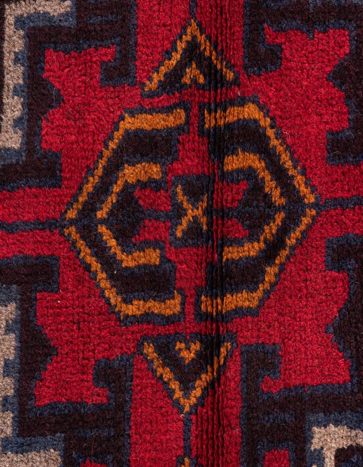 Detail image of 2' 9 x 5' Hand Knotted Balouch Persian Wool Rug