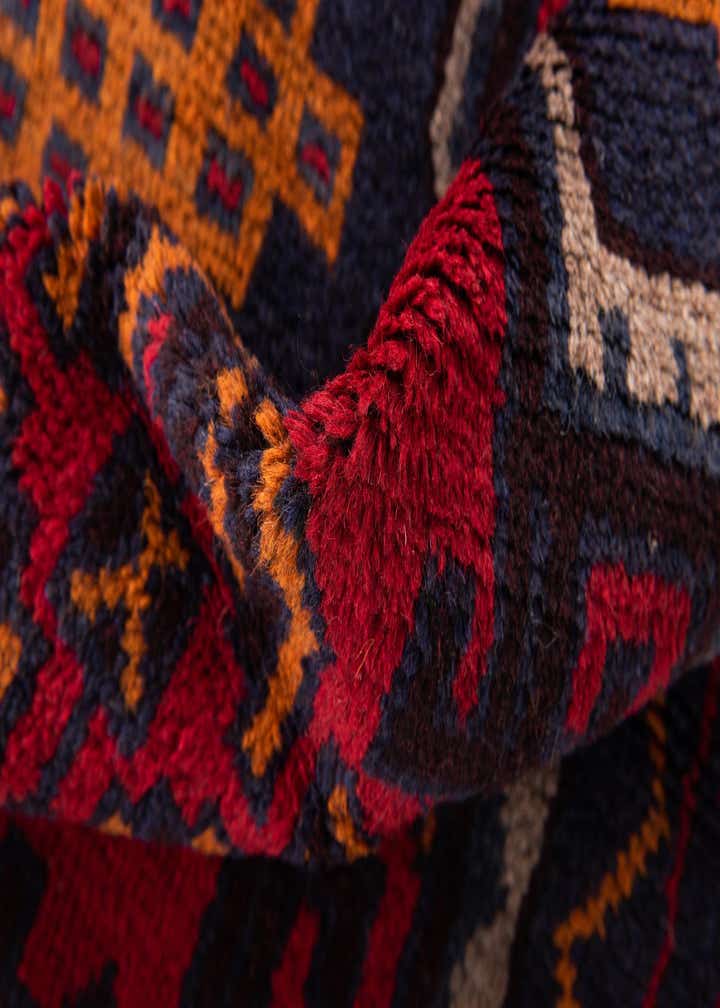 2' 9 x 5' Hand Knotted Balouch Persian Wool Rug