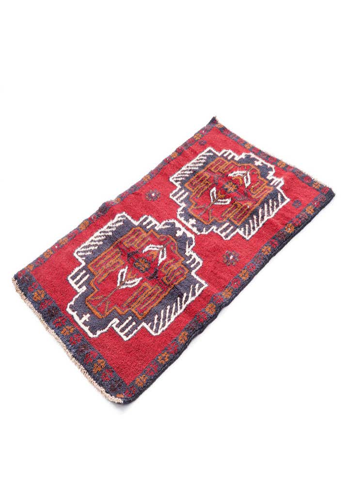 2' 8 x 4' 9 Hand Knotted Balouch Persian Wool Rug